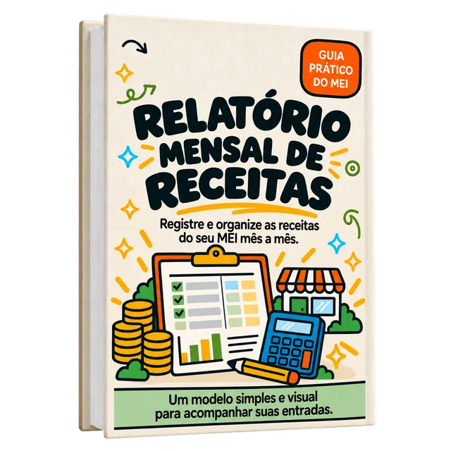 Capa do Relatório mensal de receitas
